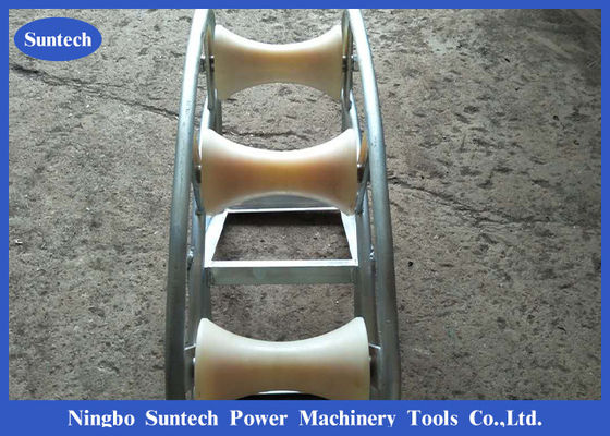 Pithead Telecom Cable Guide Roller 3 Block do materiału nylonowego włazu