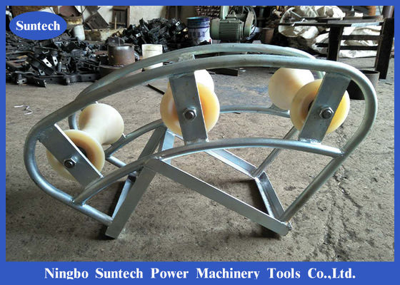 Pithead Telecom Cable Guide Roller 3 Block do materiału nylonowego włazu