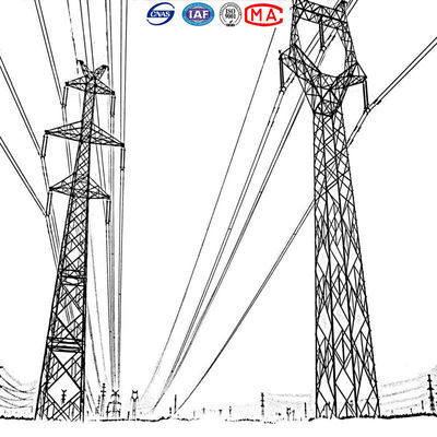 Ocynkowana ogniowo wieża elektryczna Q235 do linii napowietrznej
