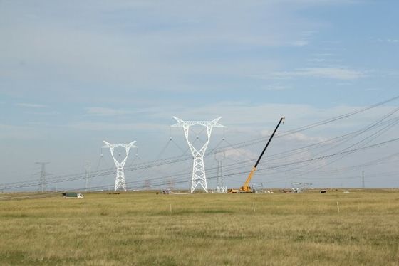 35 66 110 220kv Linia transmisyjna Angel Steel Tower na plac budowy