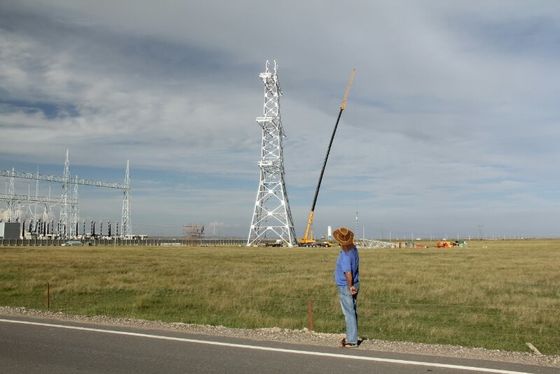 35 66 110 220kv Linia transmisyjna Angel Steel Tower na plac budowy