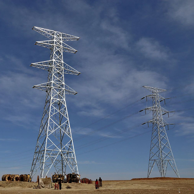 Ocynkowana wieża energetyczna Q255 Q355 ze stali 330kV