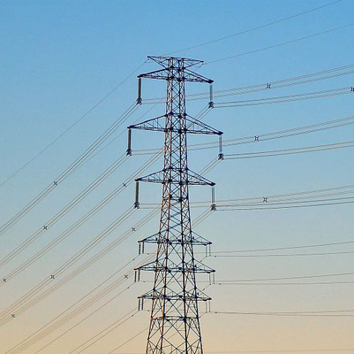 Stalowa wieża linii transmisyjnej Q235B Q345B Q420 z podwójnym obwodem