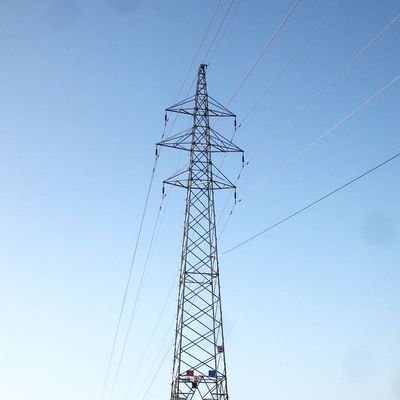 Stalowa wieża linii transmisyjnej Q235B Q345B Q420 z podwójnym obwodem