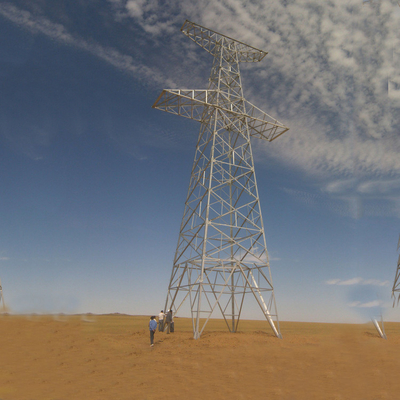 Wielokątna stożkowa wieża kątowa 10kv do 750kv linii transmisyjnej