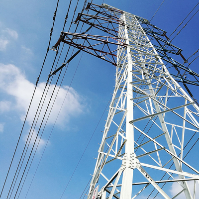 132kv Linia przesyłowa ocynkowana stalowa wieża kratowa