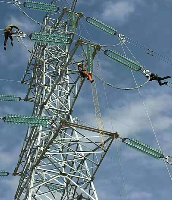 4-nożna wieża transmisyjna ze stali ocynkowanej 330kv ze stali nierdzewnej