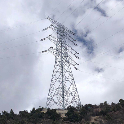 110kV 132kV Kątowa stalowa wieża napowietrzna kratowa