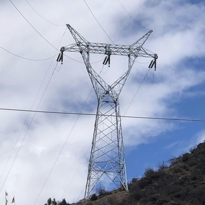 110kV 132kV Kątowa stalowa wieża napowietrzna kratowa