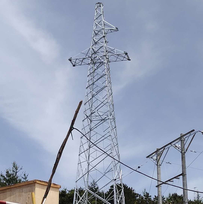 110kV 132kV 4-nożna kątowa stalowa wieża transmisyjna