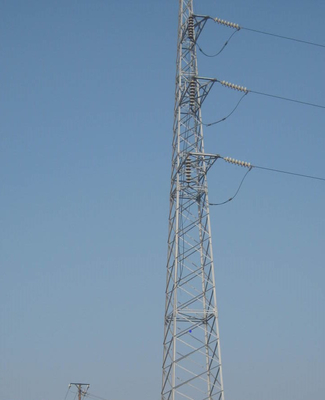 Ocynkowana stalowa wieża kratowa 33KV linii transmisyjnej