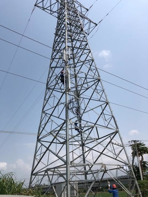 Kątowa stalowa Q355B Q255B 110KV kratowa wieża transmisyjna