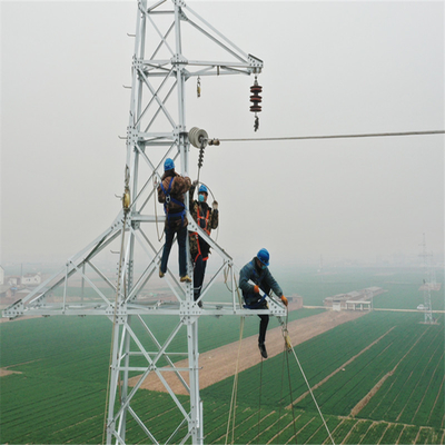 132KV OHTL Stalowa ocynkowana stalowa wieża energetyczna