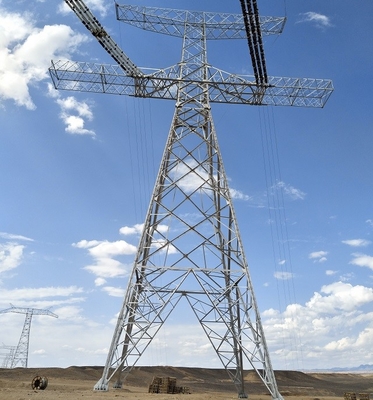 Stalowa linia napowietrzna Q235 Q345 Q420 Wieża 132 KV