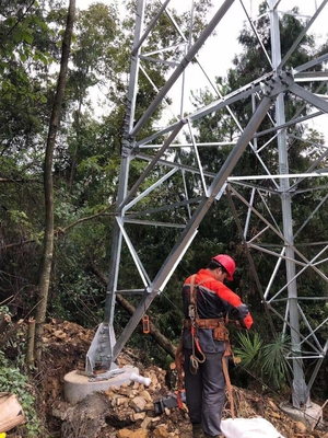 110KV HDG Kątowa stalowa wieża transmisyjna pylonowa