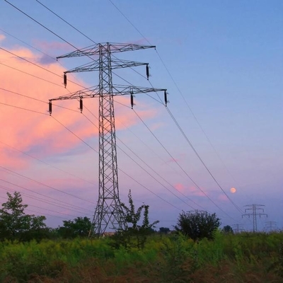 33KV 130KV 500KV Kratowe stalowe wieże linii przesyłowych energii