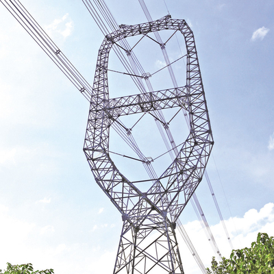 110KV 132KV Ocynkowana stalowa wieża linii przesyłowej ze stali nierdzewnej