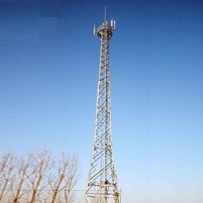3-nożna, ocynkowana stalowa samonośna wieża telekomunikacyjna o długości 60 m