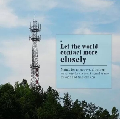 ASTM A123 HDG Angle Steel Mosaic Mobile Communication Tower