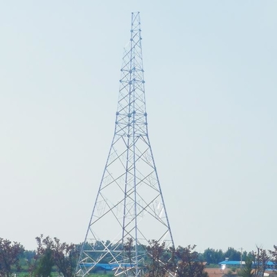 4-nożna samonośna ocynkowana stalowa wieża telekomunikacyjna