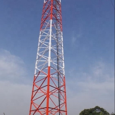Sst Kątowa 10-metrowa stalowa wieża telekomunikacyjna ocynkowana światłem lotniczym