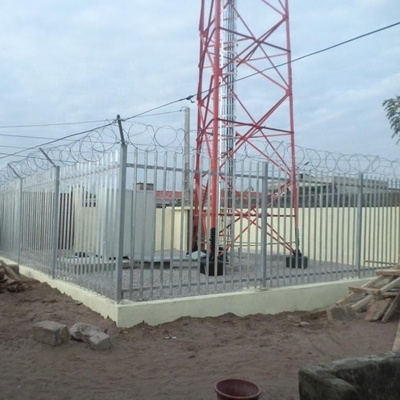 Ocynkowana kątowa 60m stalowa wieża kratowa Telecom Sst 33KV