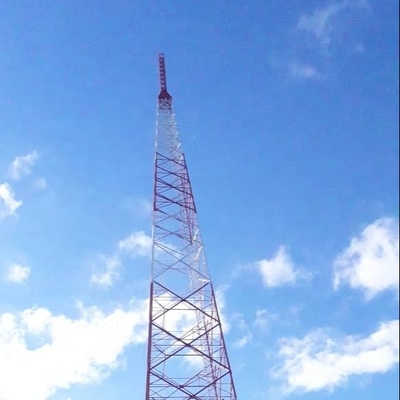 Telewizja kątowa 100m stalowa wieża telekomunikacyjna z cynkowaniem ogniowym