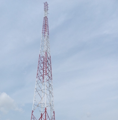 4-nożna ocynkowana ASTM A123 Kątowa stalowa wieża Komunikacja Radio Wifi Gsm