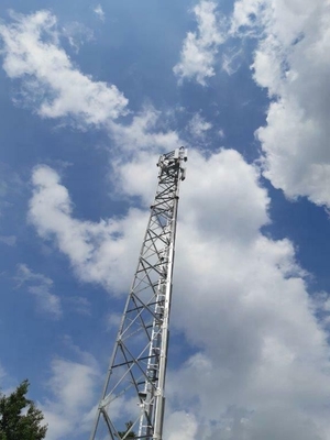 Rurowa stalowa wieża telekomunikacyjna ocynkowana ogniowo Q355