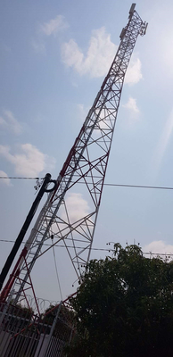 Gsm Telekomunikacyjna wieża kratowa Stalowa Q235B Elektryczność samonośna