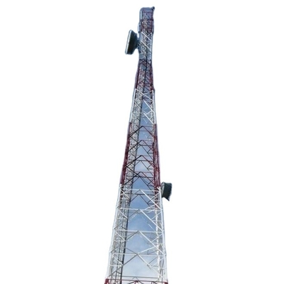 Kątowy maszt antenowy 100M Gsm i wsporniki Światło przeszkodowe dla lotnictwa