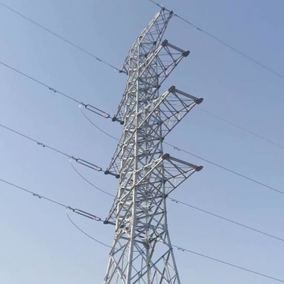 Linia elektroenergetyczna Kątowa stalowa wieża Q235B Galwanizowana elektrycznie