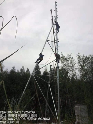 Stalowy maszt ocynkowany ogniowo Q355 do telekomunikacji