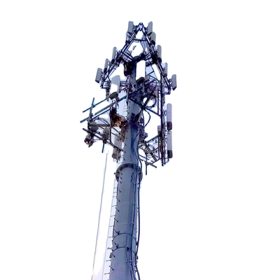 Telecom ocynkowany maszt z odciągami z powiązanymi akcesoriami