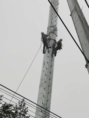 Stalowa wieża komunikacyjna Monopole Q345 ocynkowana ogniowo