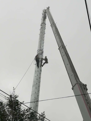 Stalowa wieża komunikacyjna Monopole Q345 ocynkowana ogniowo