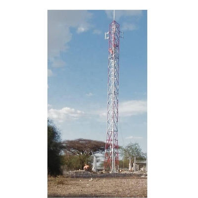 Q345 Q235 Stalowa wieża dachowa do telekomunikacji ocynkowana ogniowo